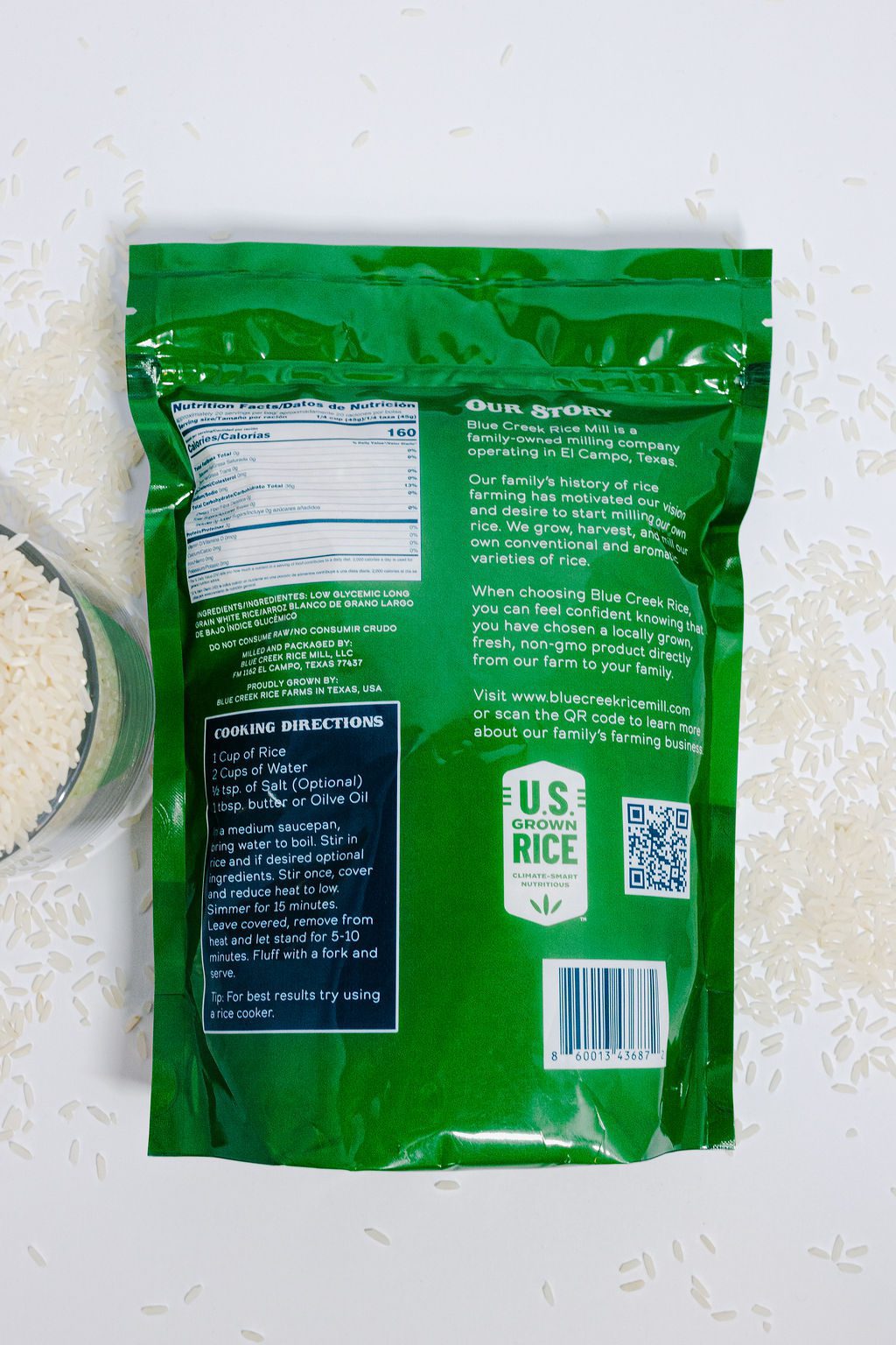 Blue Creek Rice Mill - Low Glycemic White Rice Cooking Directions