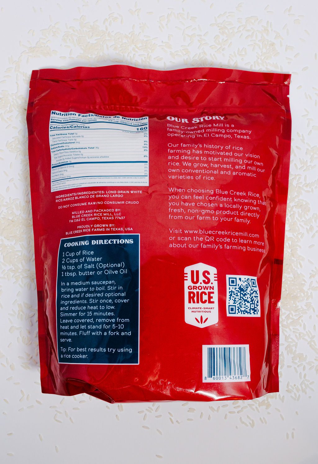 Blue Creek Rice Mill - Ingredients and Cooking Directions Long Grain White Rice